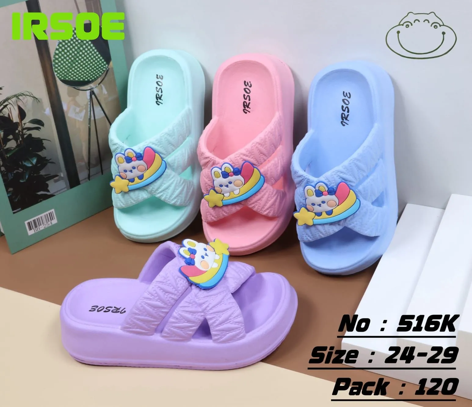 IRSOE Sandal Anak Selop Anti Slip